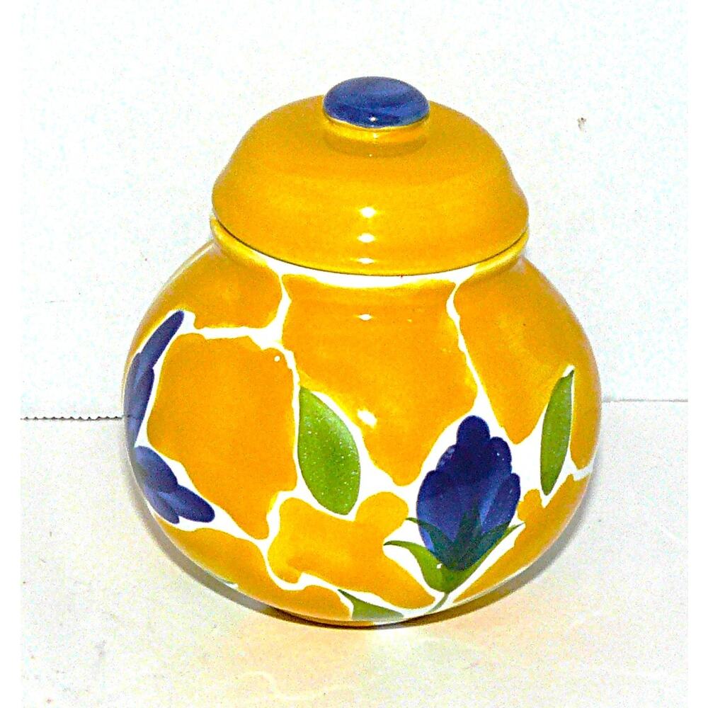 Vintage Dansk St Tropez Portugal Hand-Painted Pitcher Creamer Sugar Bowl w Lid - Picture 6 of 10